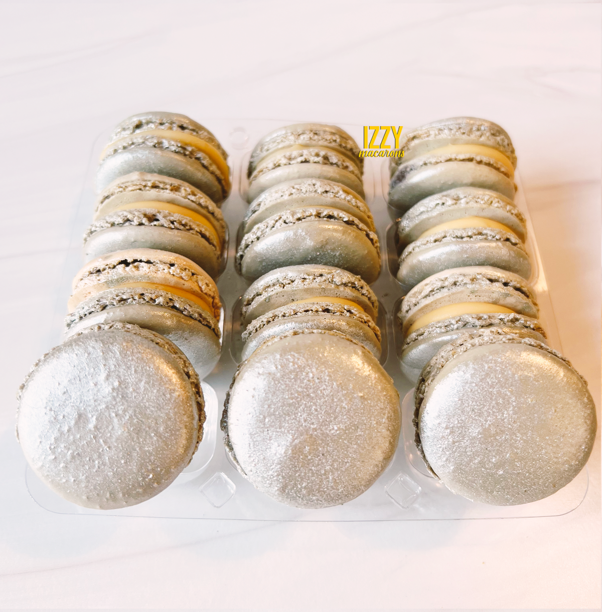 SIlver Macarons