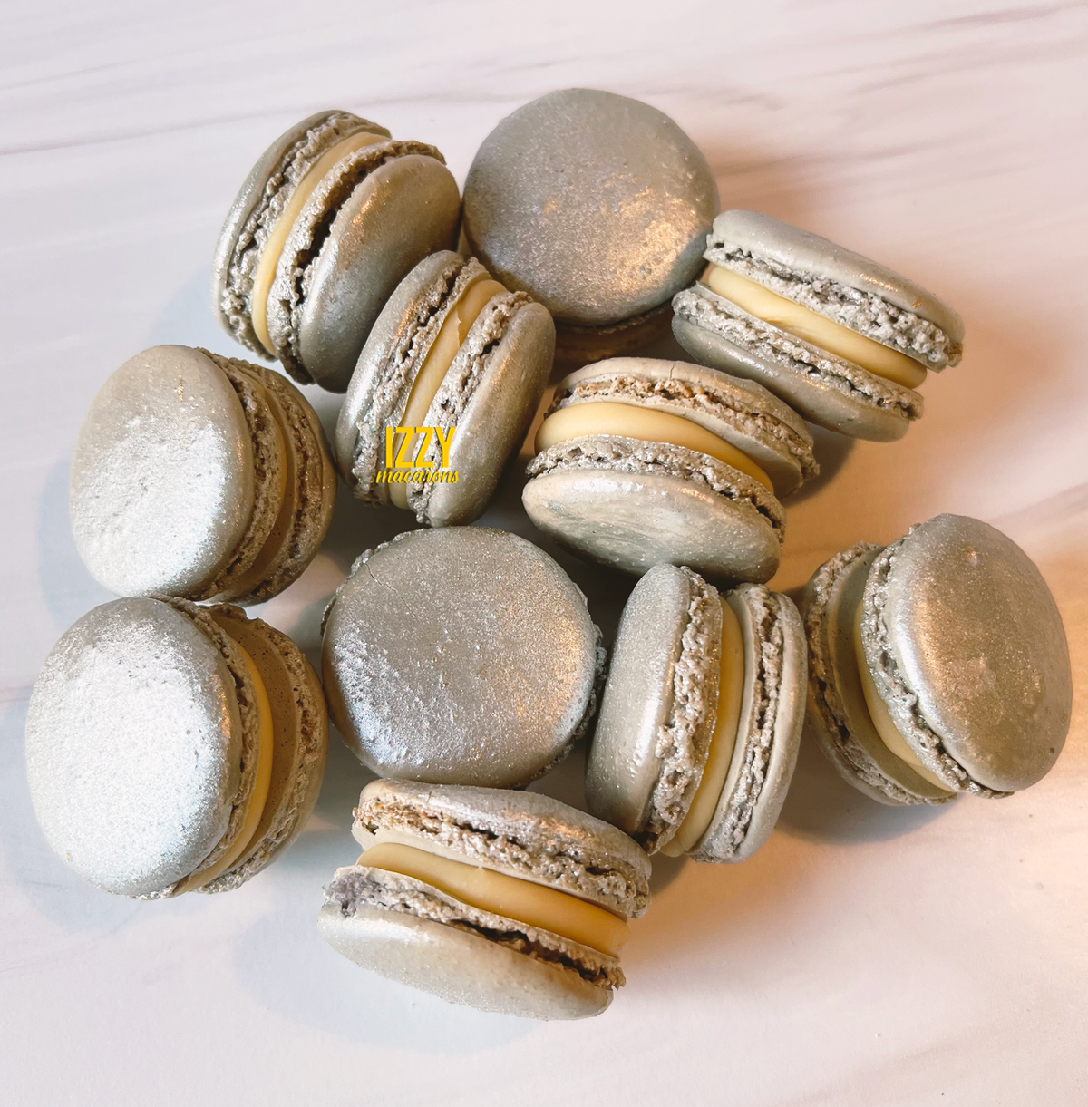 SIlver Macarons