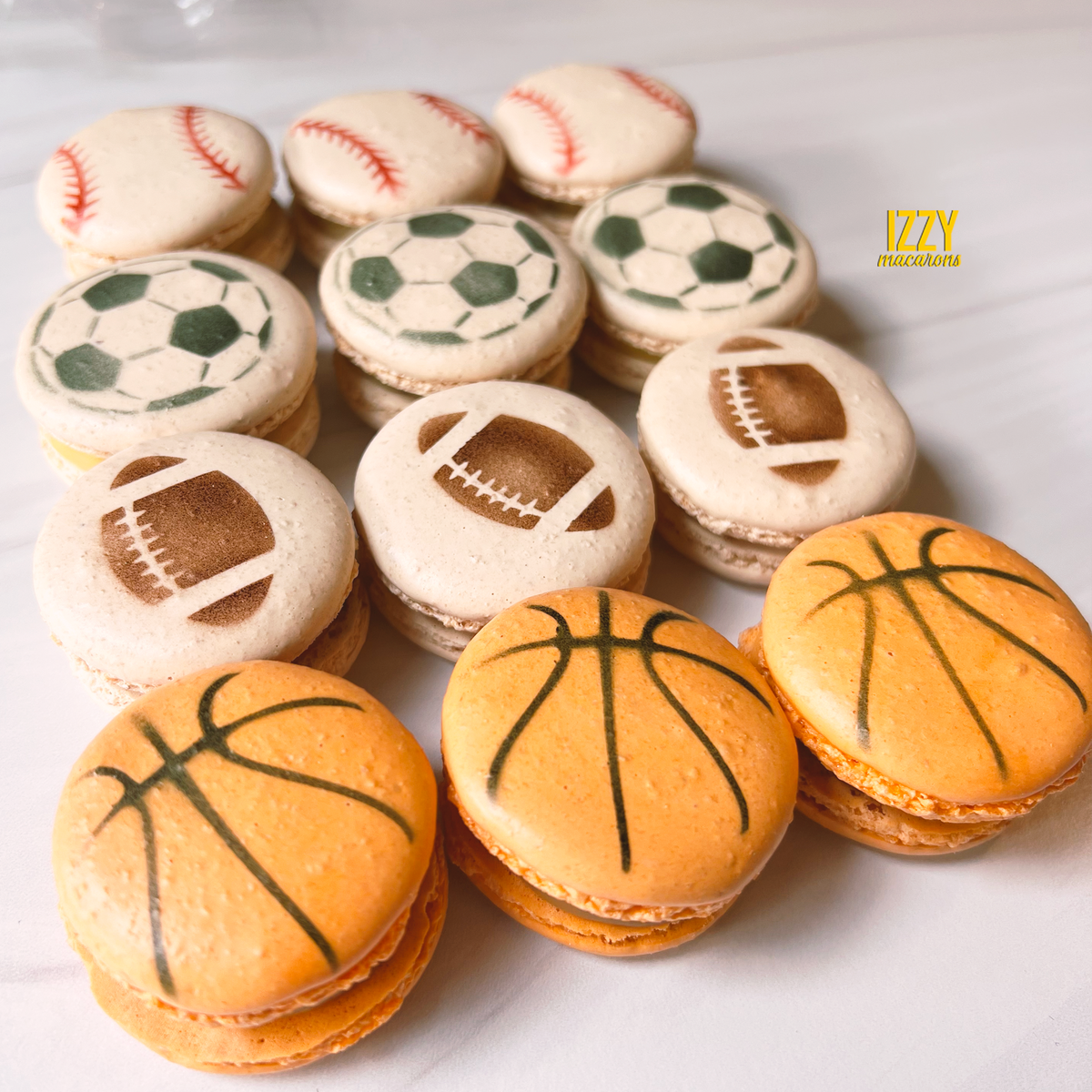 macaron です❣️ Sport Macarons – Izzy Macarons