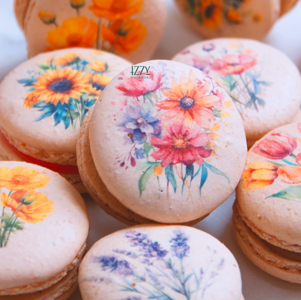 Spring Flowers Macarons