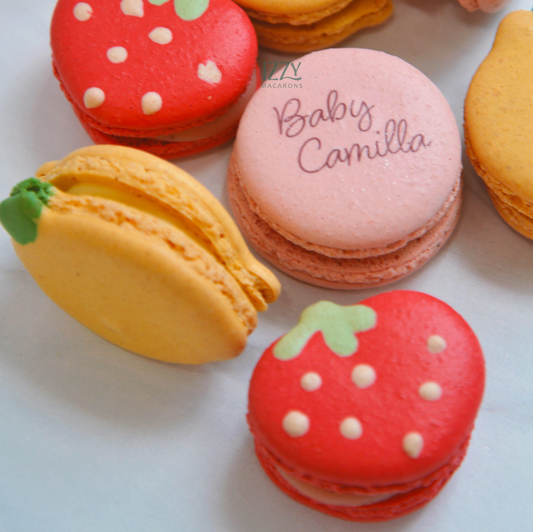 Strawberry Shaped Macarons