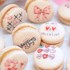 Vanilla Valentine's Prints French Macarons