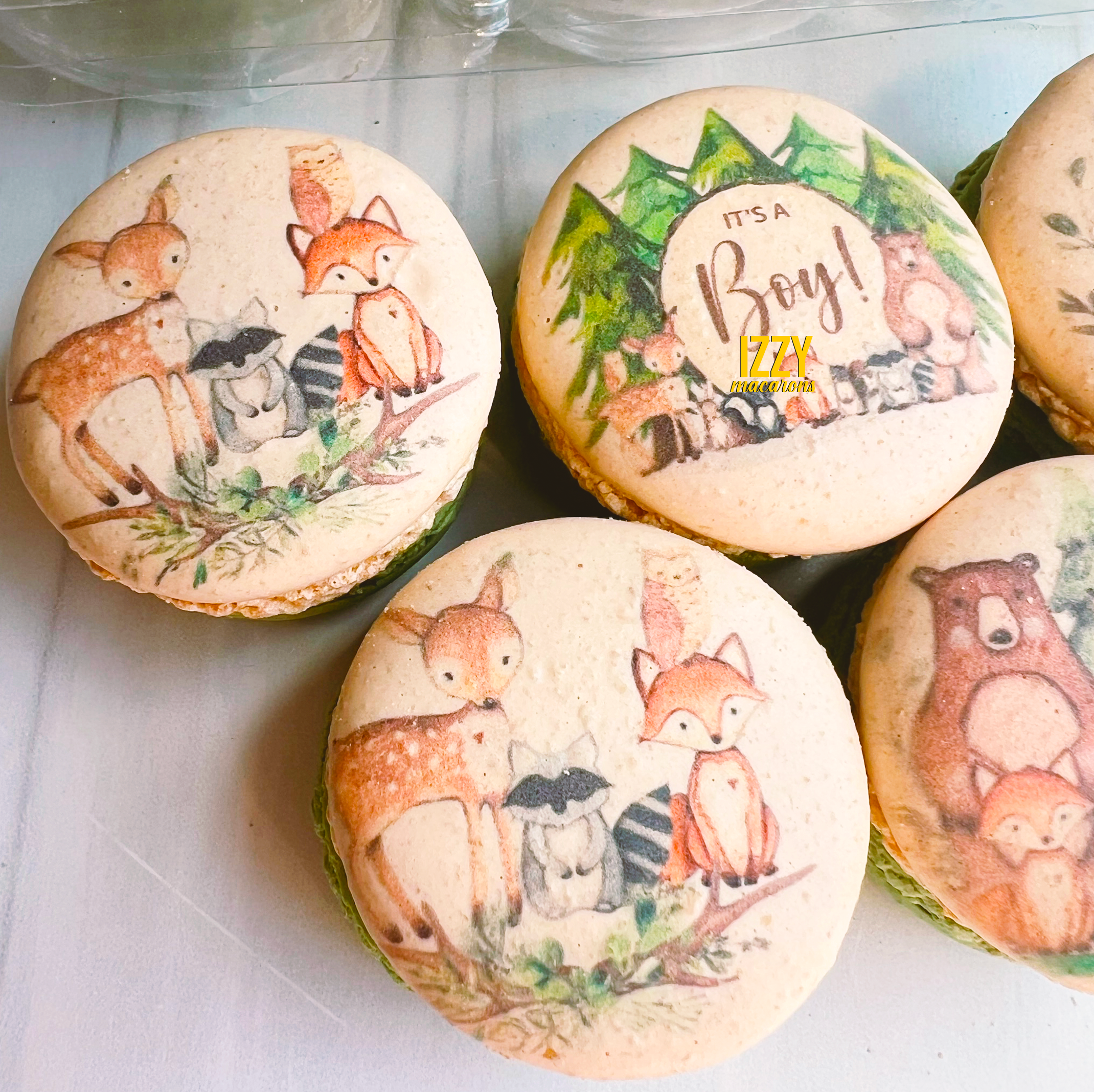Wild one Woodland Macarons