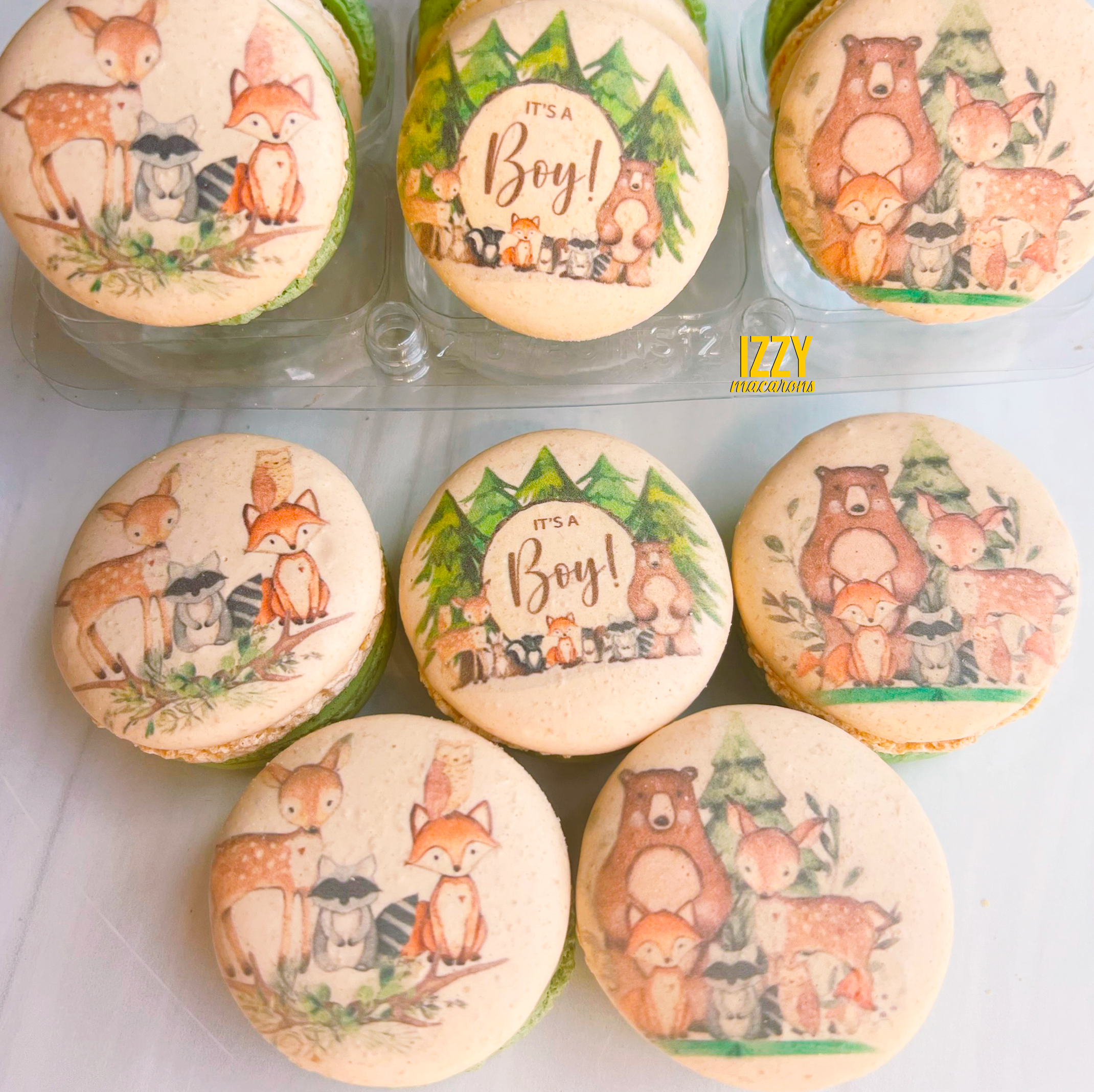 Wild one Woodland Macarons