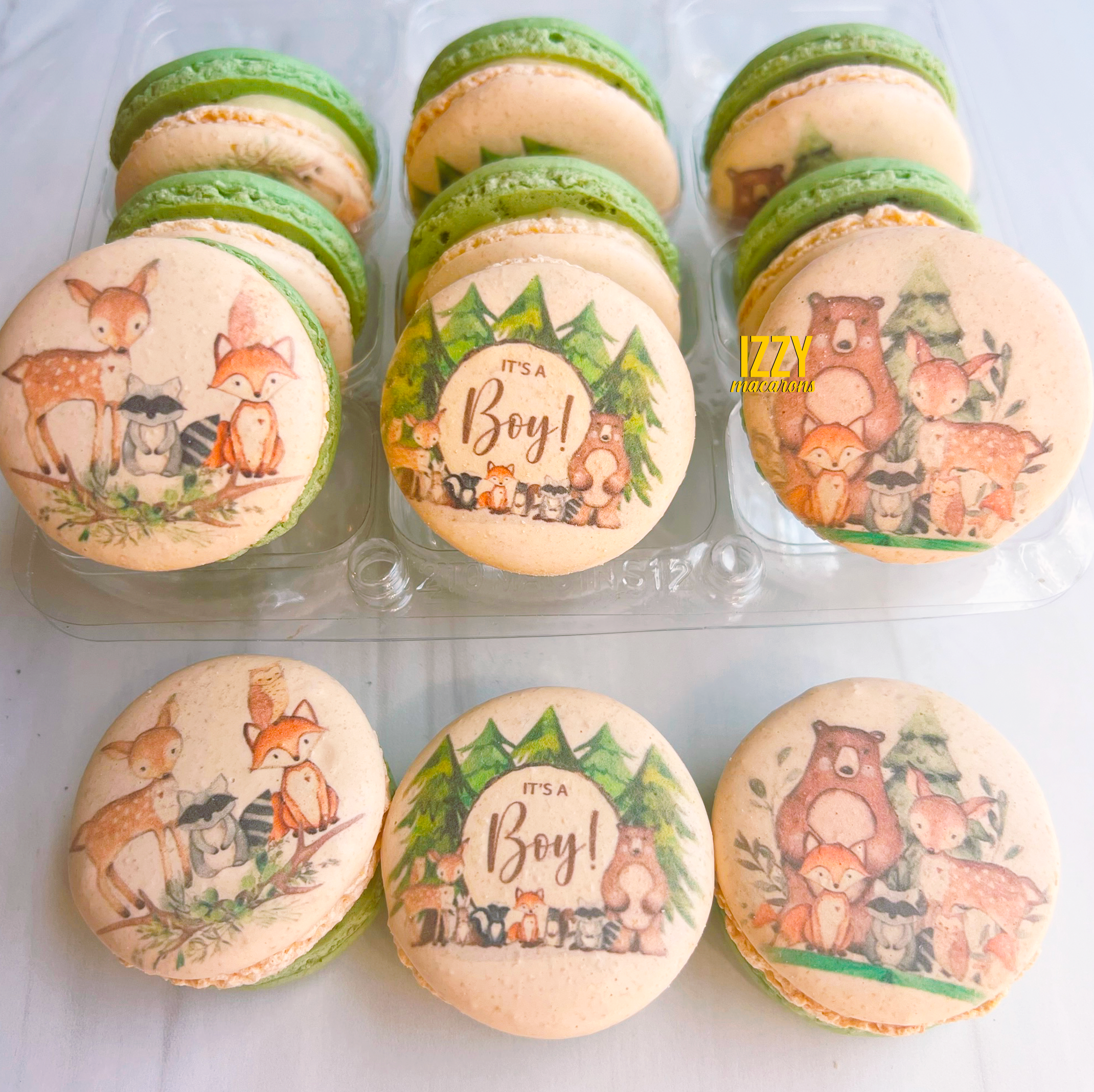 Wild one Woodland Macarons