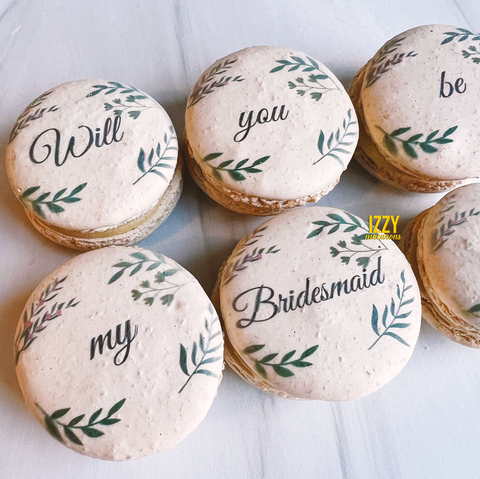 Will you be my Bridesmaid? Macaron Proposal - Custom Print