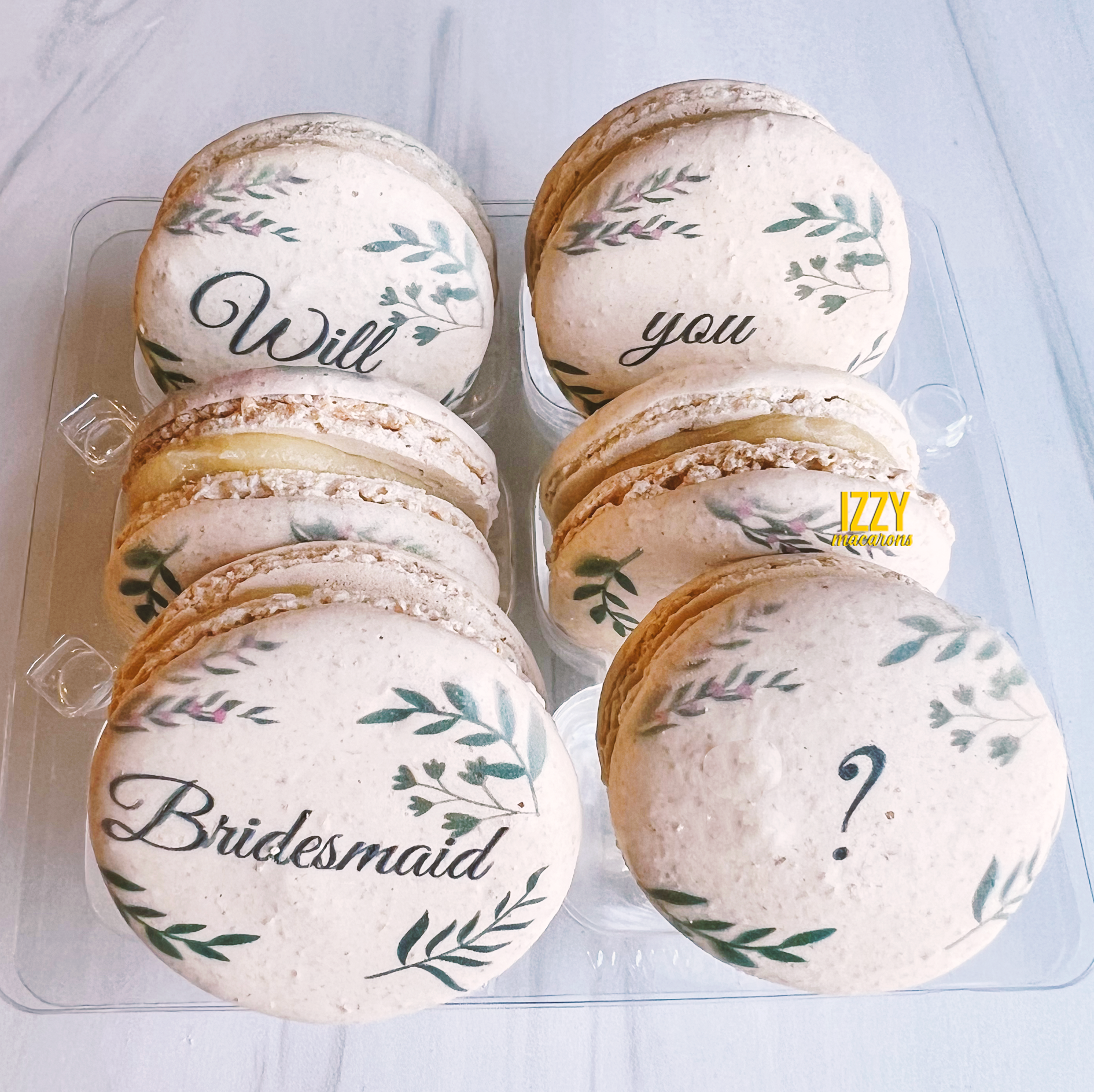 Will you be my Bridesmaid? Macaron Proposal - Custom Print