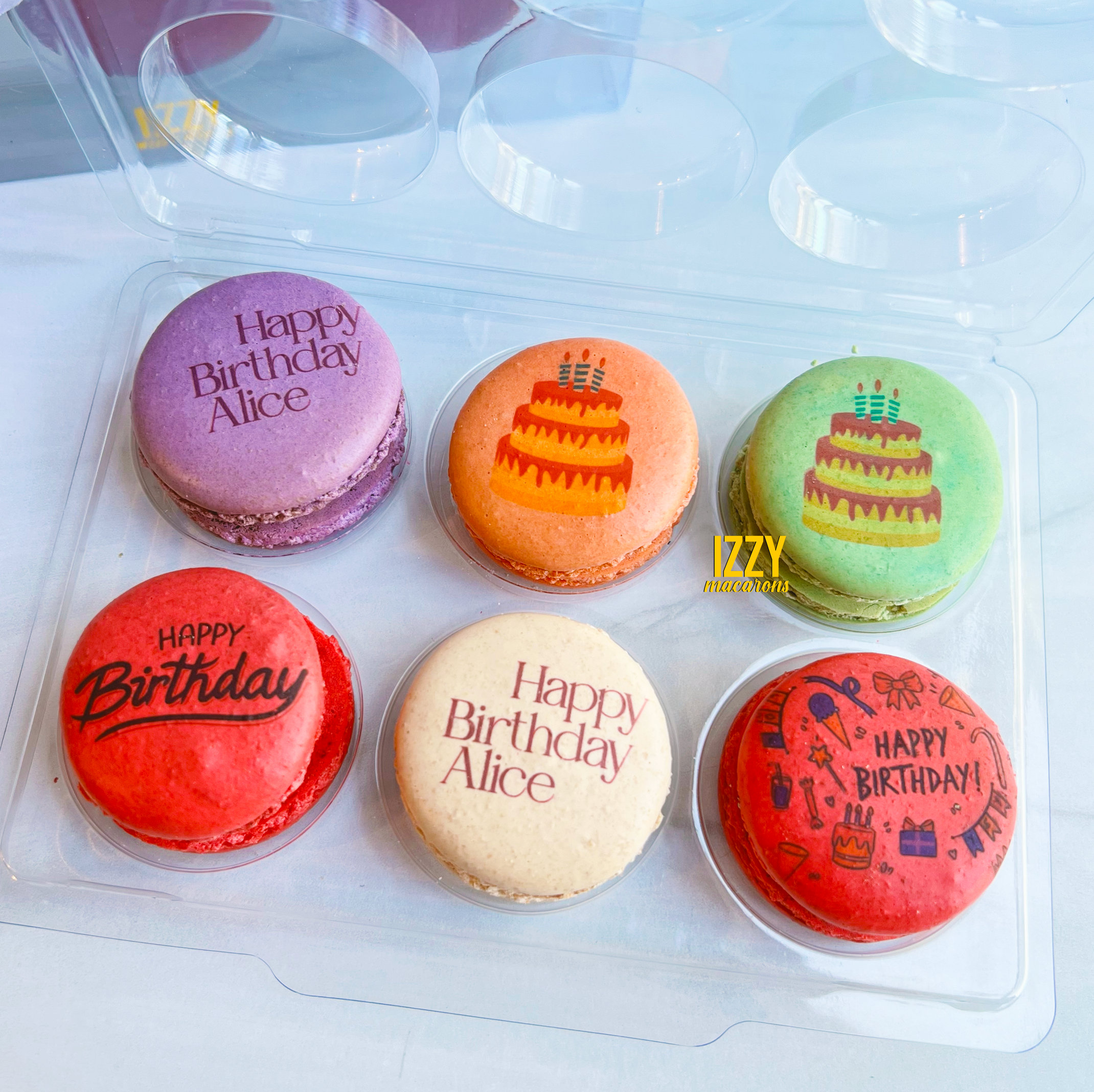 Customized Macarons - Flat Package - Add Prints