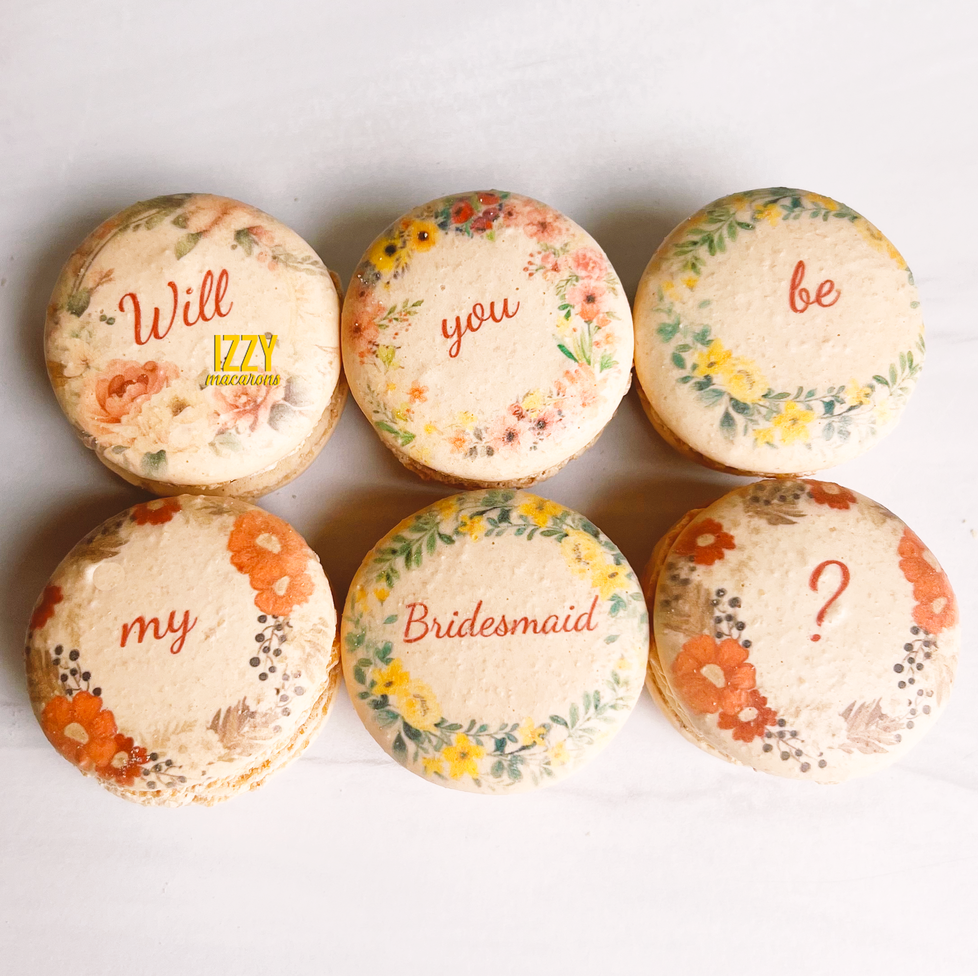 Will you be my Bridesmaid? Macaron Proposal - Custom Print