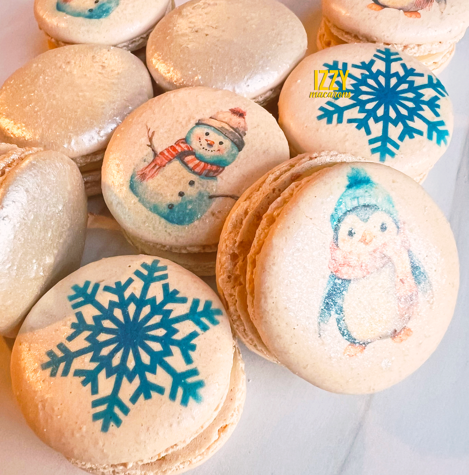 Winter Christmas Macarons