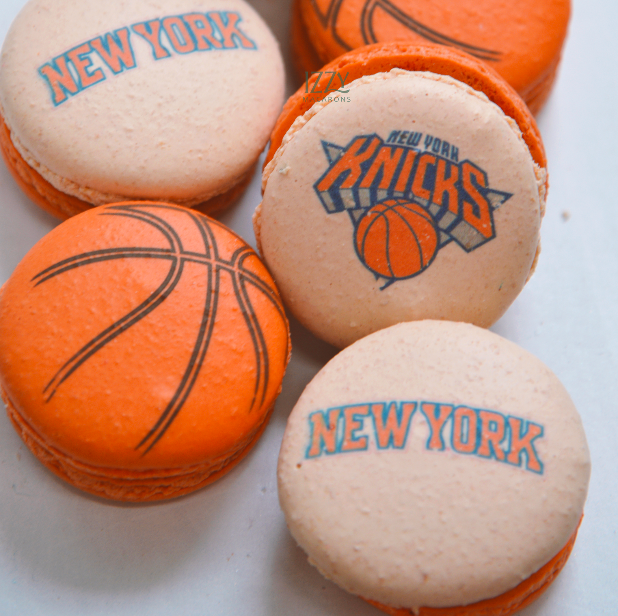 NY Basketball Team Macarons