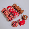 Teddy Bear Heart Macarons Chocolate Covered Strawberry Macaron