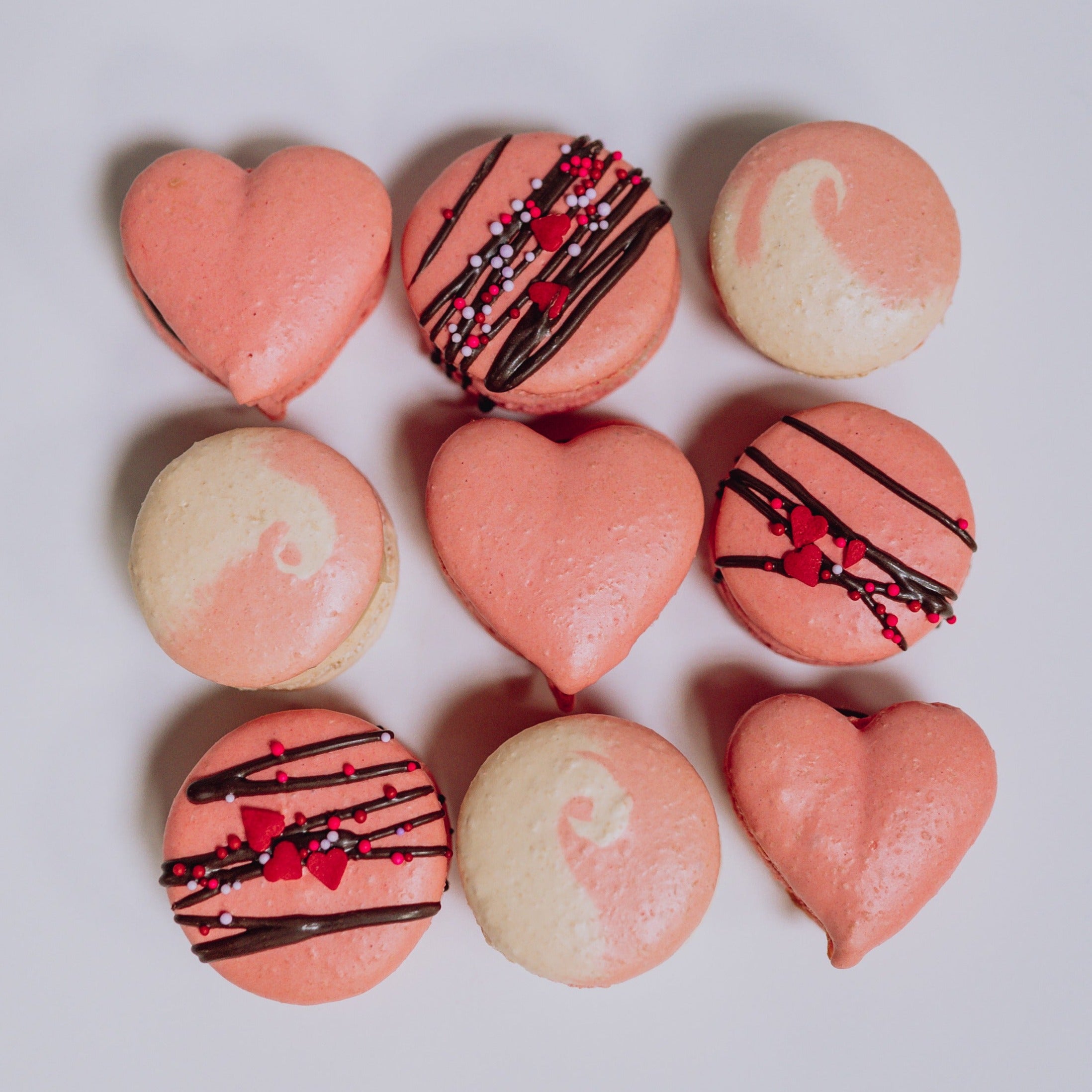 Pink Strawberry Valentine's Day - Izzy Macarons