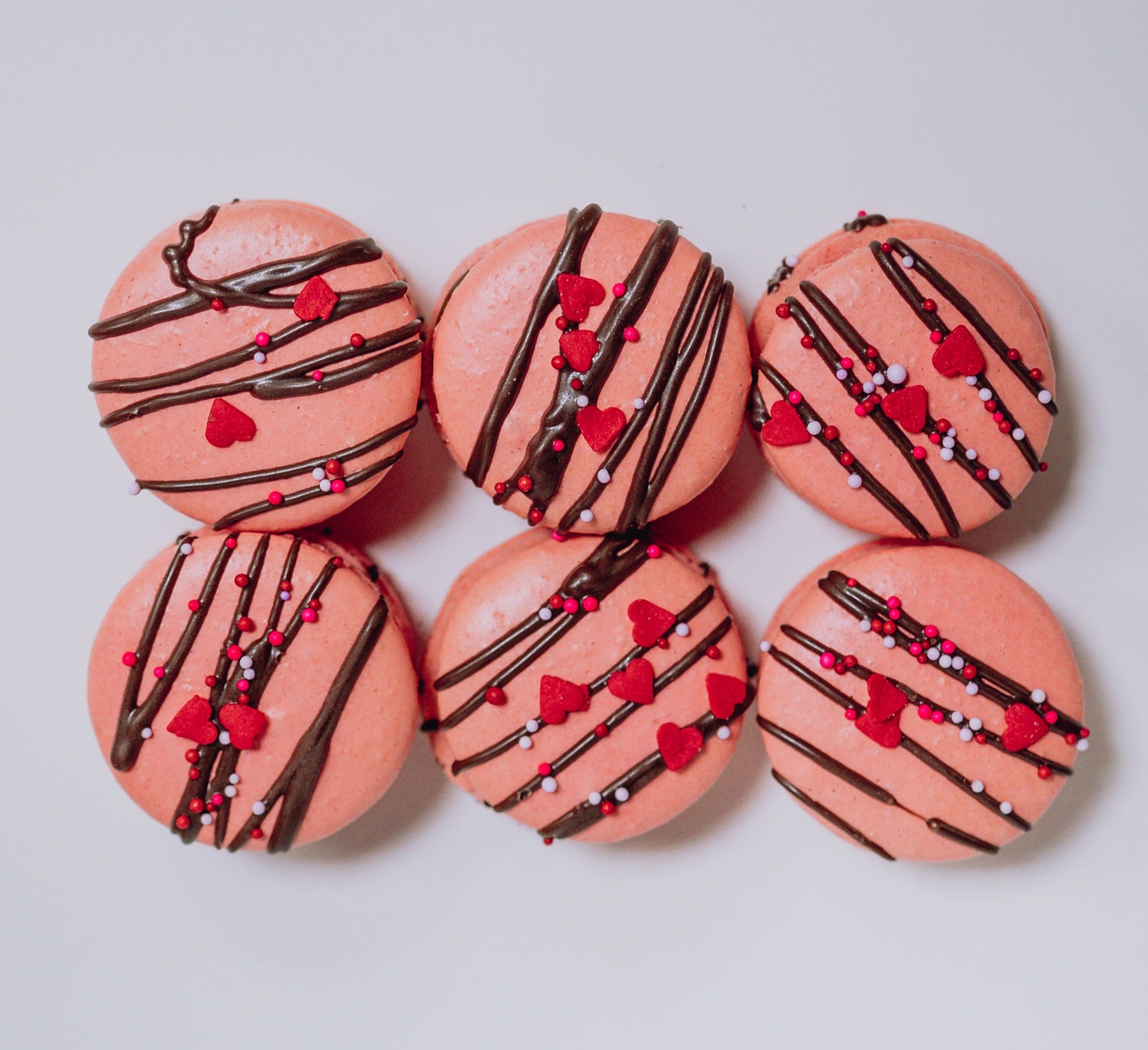 Chocolate Covered Strawberry - Izzy Macarons