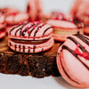Load image into Gallery viewer, Chocolate Covered Strawberry - Izzy Macarons