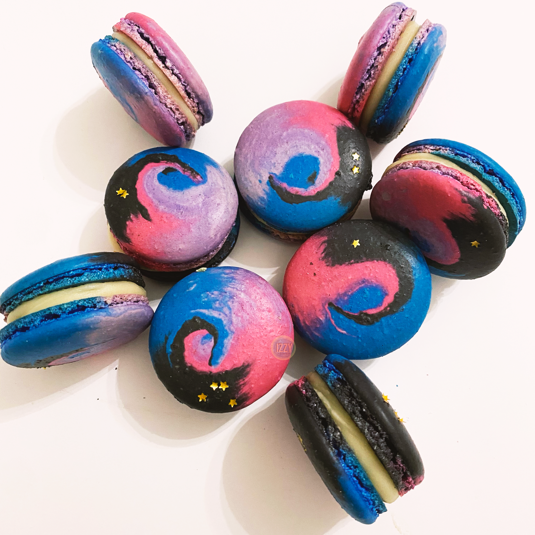 Galaxy Macarons - Izzy Macarons