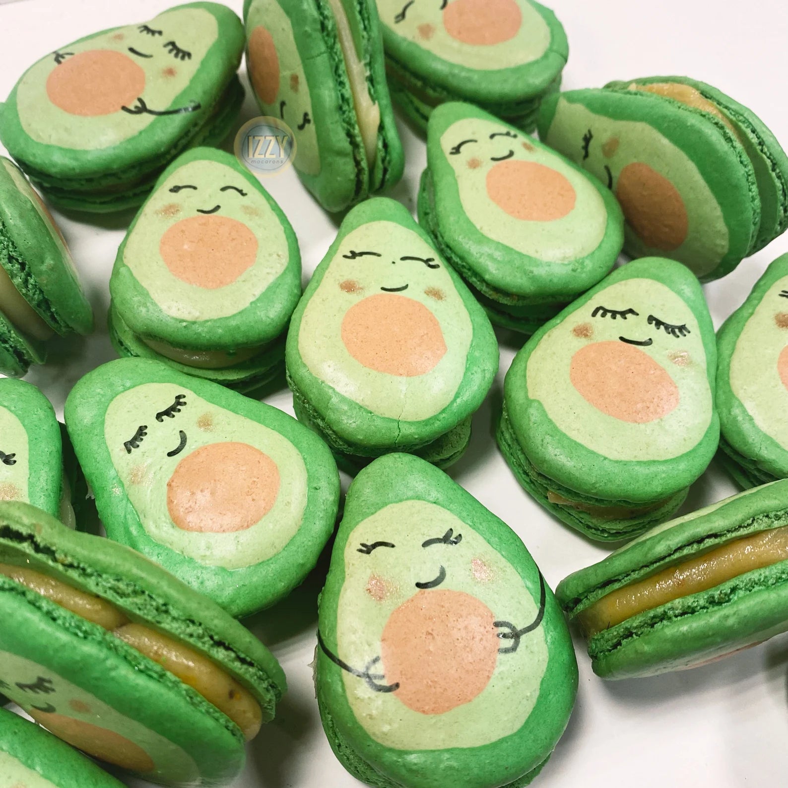 Avocado French Macarons