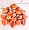 Teddy Bear Heart Macarons Chocolate Covered Strawberry Macaron