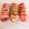 Teddy Bear Heart Macarons Chocolate Covered Strawberry Macaron