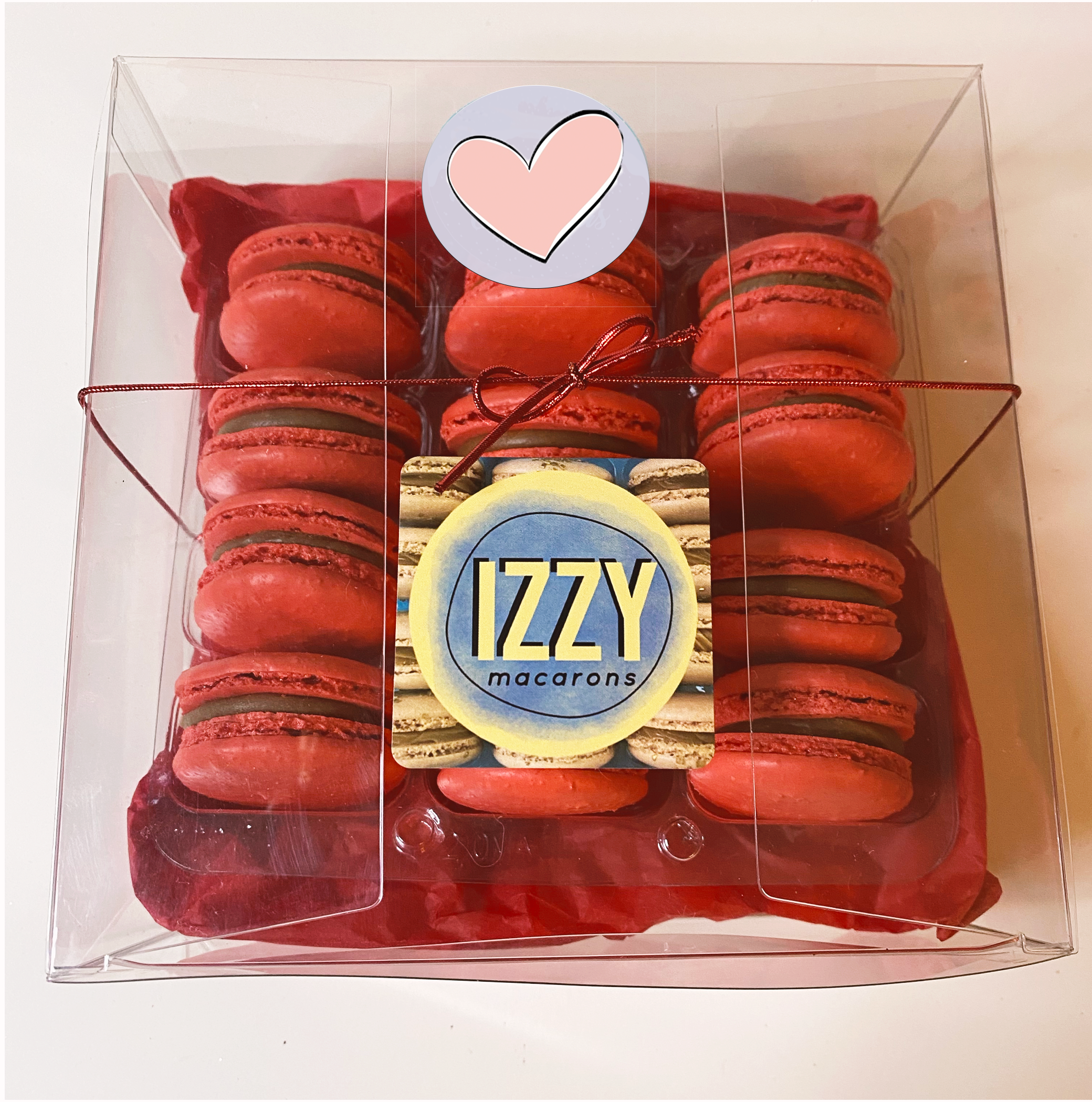 Chocolate Covered Strawberry - Izzy Macarons