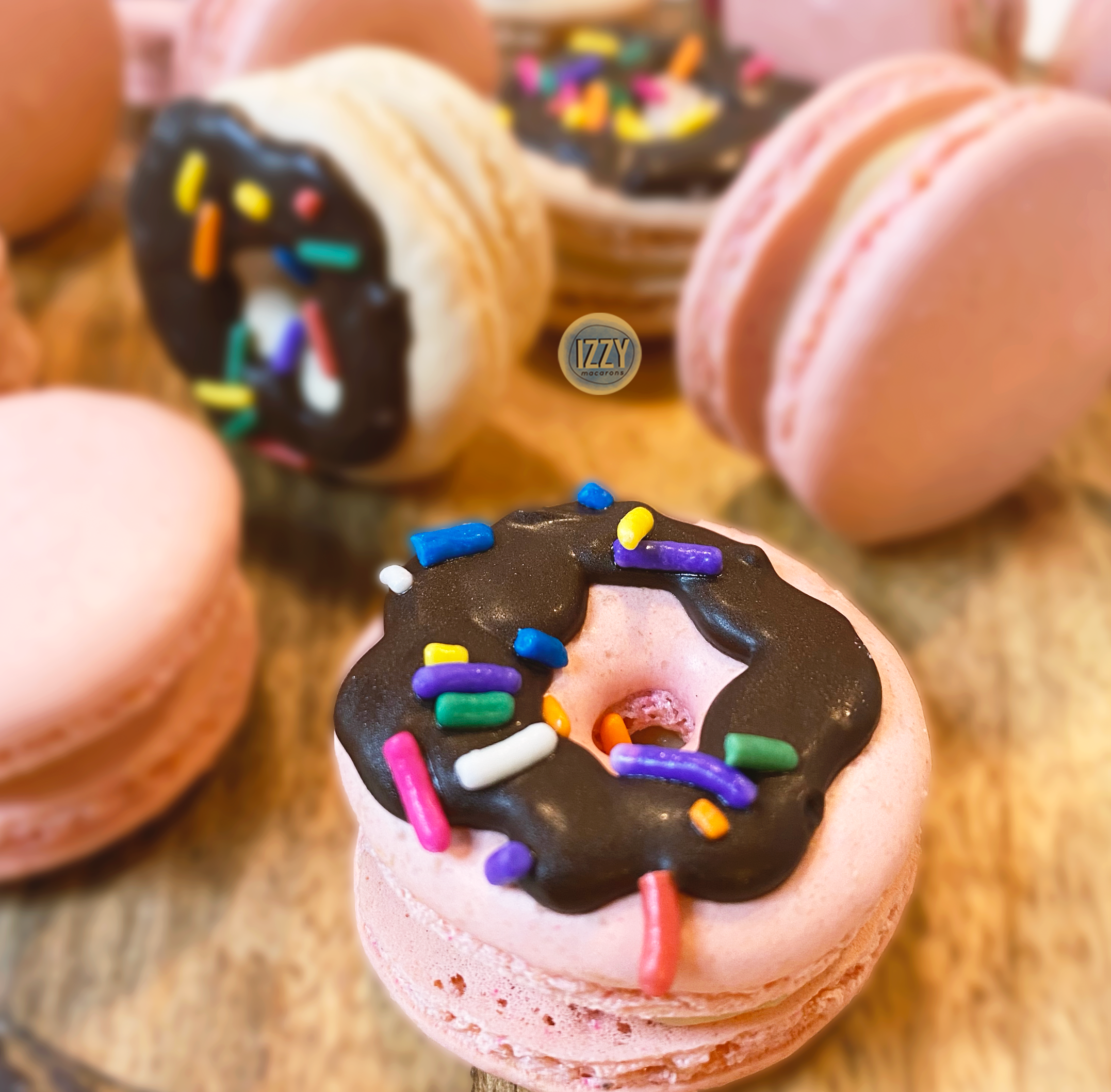 Donut Macarons - Izzy Macarons