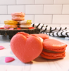 Red heart French Macarons
