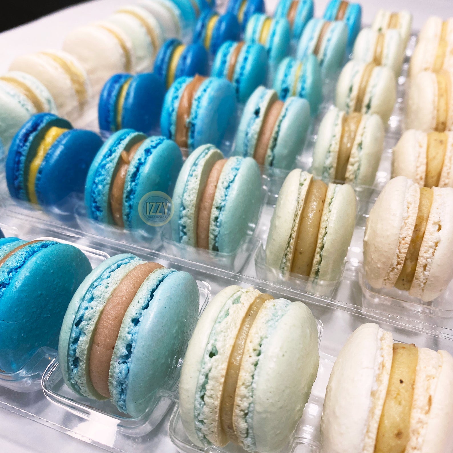 Blue Ombre - Izzy Macarons