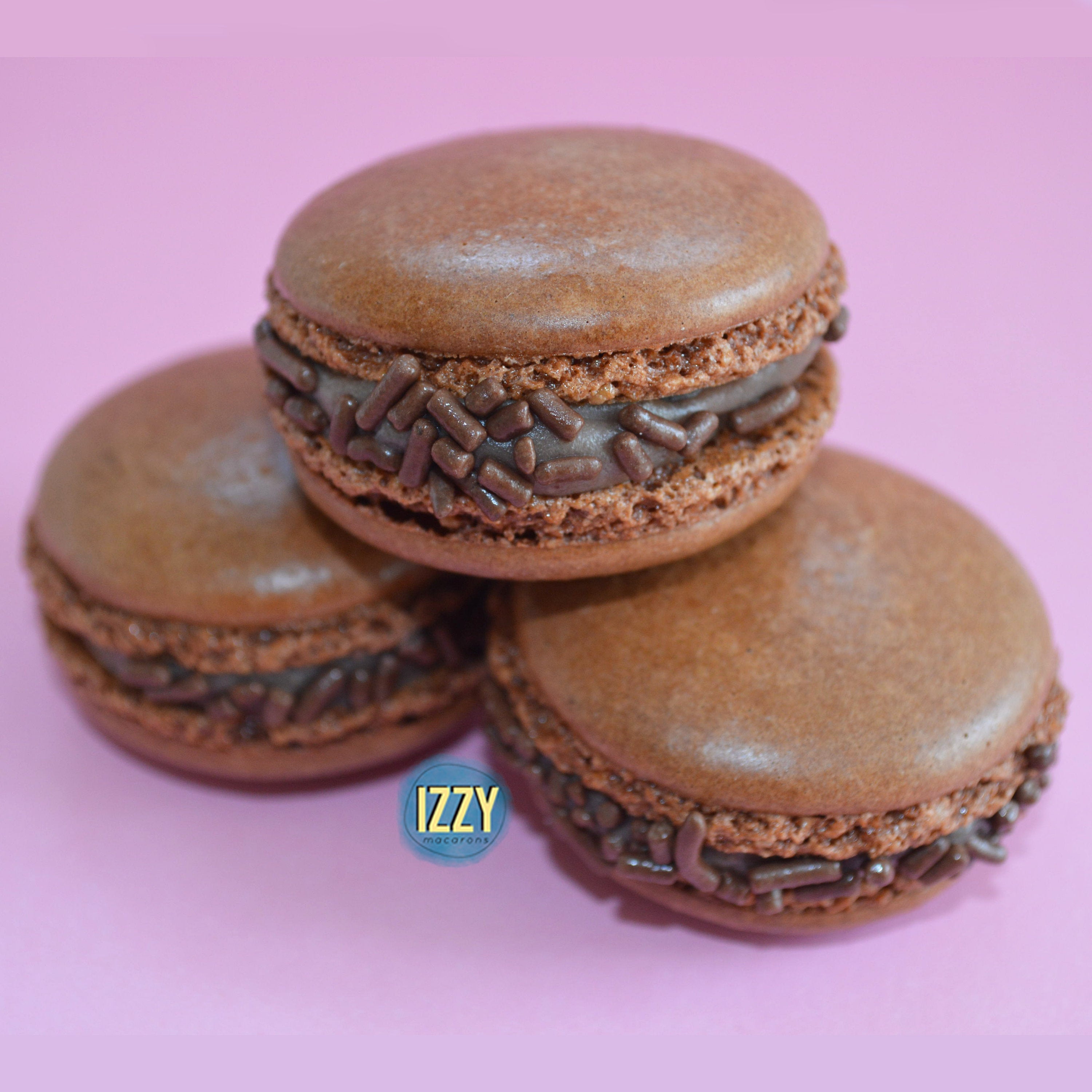 Brigadeiro Macarons - Izzy Macarons