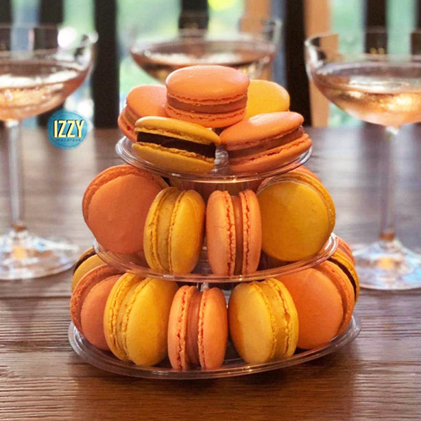 30 French Macarons Tower - Izzy Macarons