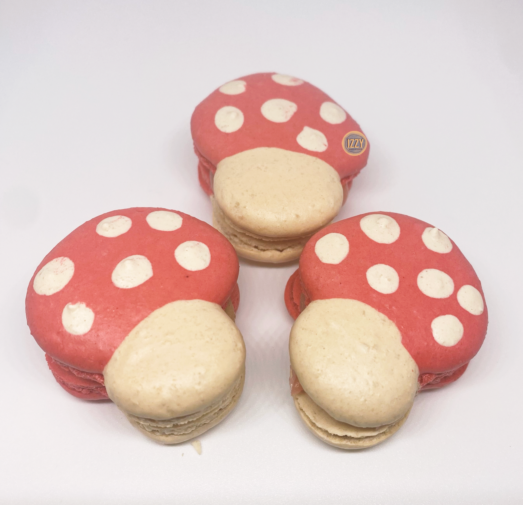Mushroom Design Macarons - Izzy Macarons