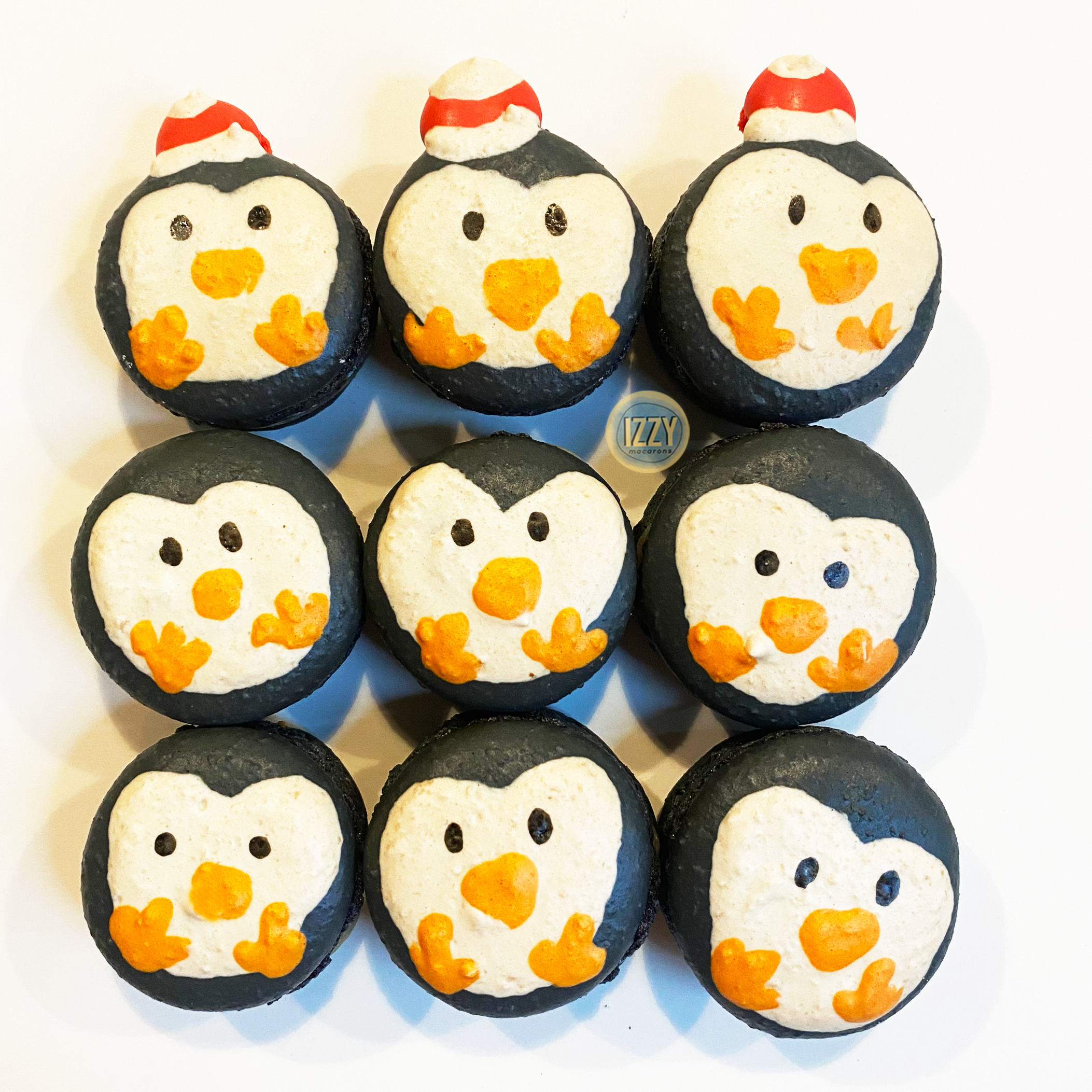 Penguin Macaron Christmas Edition - Izzy Macarons