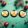 Load image into Gallery viewer, Penguin Macaron Christmas Edition - Izzy Macarons