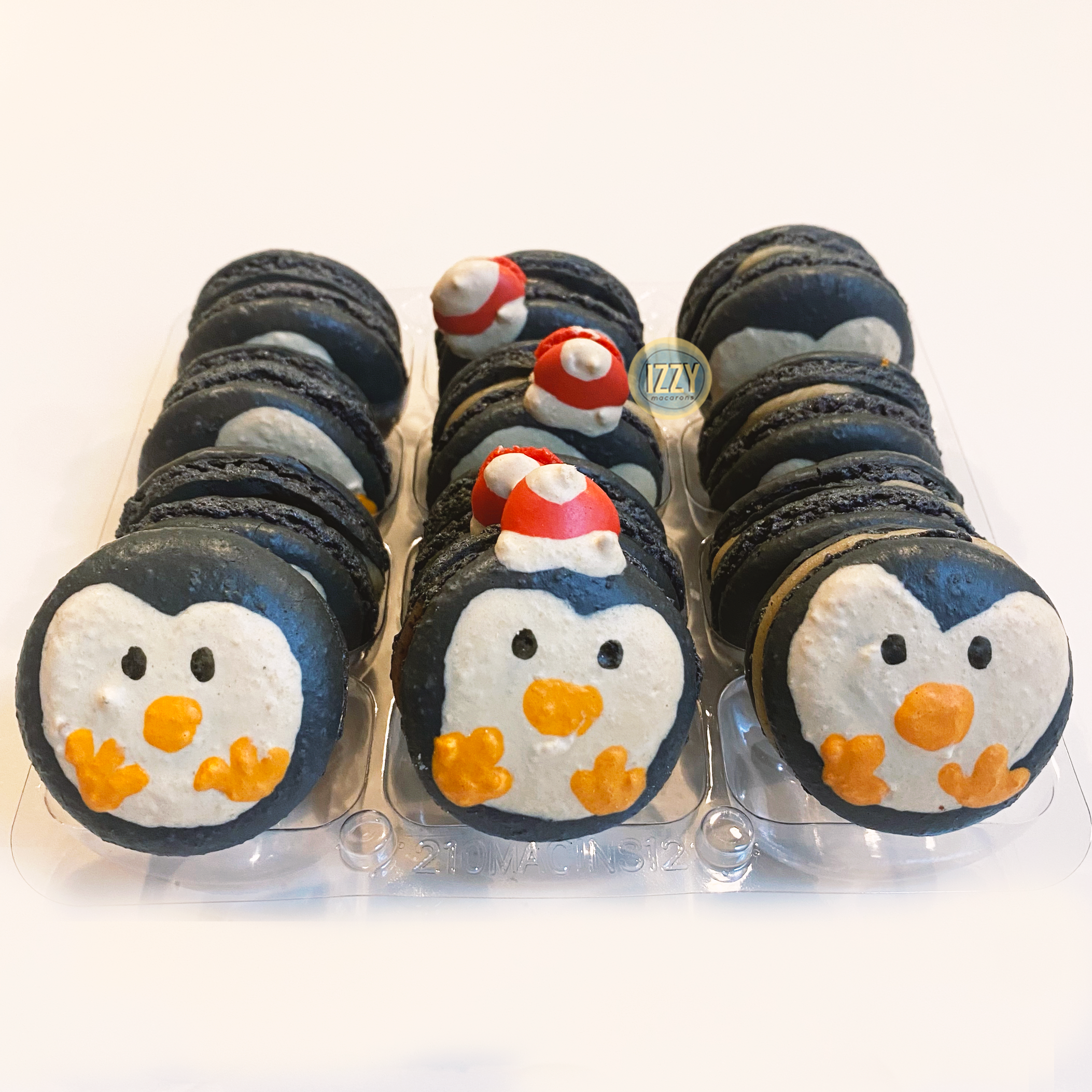 Penguin Macaron Christmas Edition - Izzy Macarons