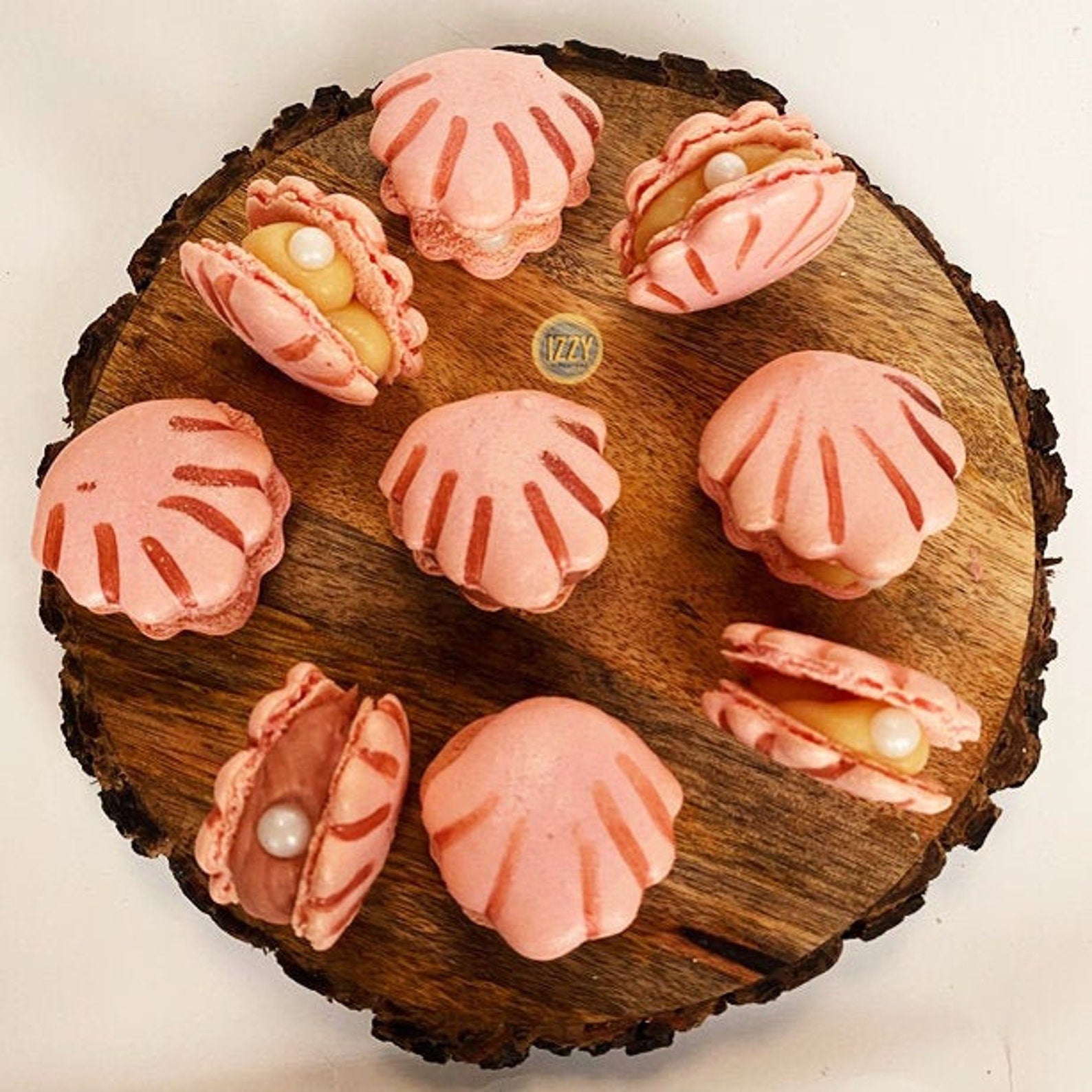 Seashell Macarons - Izzy Macarons