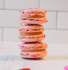 Load image into Gallery viewer, strawberry cream macarons