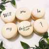 Will you be my bridesmaid? Macarons - Izzy Macarons