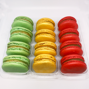 Christmas Box - Red Velvet | Pistachio | Lemon Gold - Izzy Macarons
